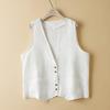 Summer Loose V Neck Sleeveless Jacket Women's Vest