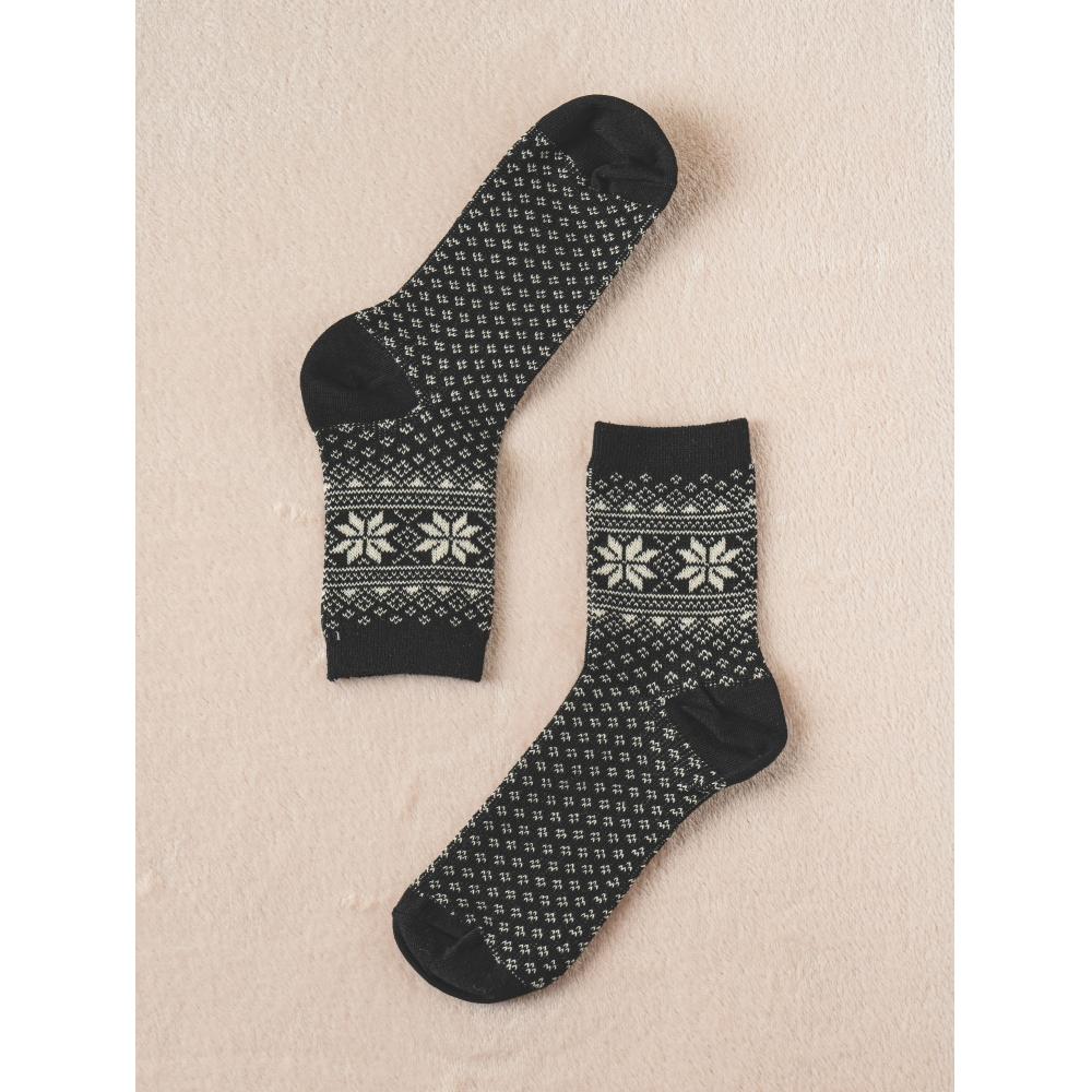 

Daiso Ggrn Жіночі Зимові Снігові Жаккардові Шкарпетки navy