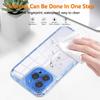For iPhone 16 Pro Case Clear Colorful Frame Drop-Proof TPU + PC Phone Back Cover with Lens Film