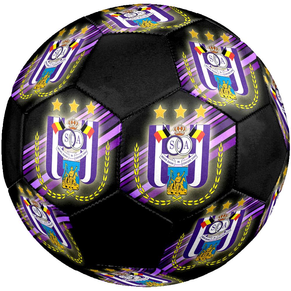 RSC Anderlecht Fußball Größe 5, Maschinengenähtes PVC, Langlebig & Hoher Rückprall, Für Alle Altersgruppen, Fanartikel, Spiele & Außenbereich.