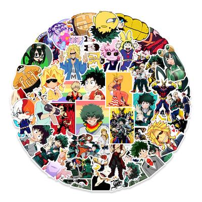 50 New Styles My Hero Academy Graffiti Stickers Luggage Skateboard Bicycle Decorative Stickers