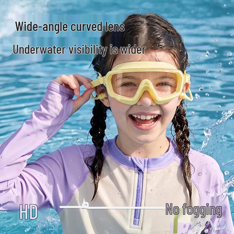 Alliance Kids Anti-Fog Silicone Wide-Frame Swim Goggles