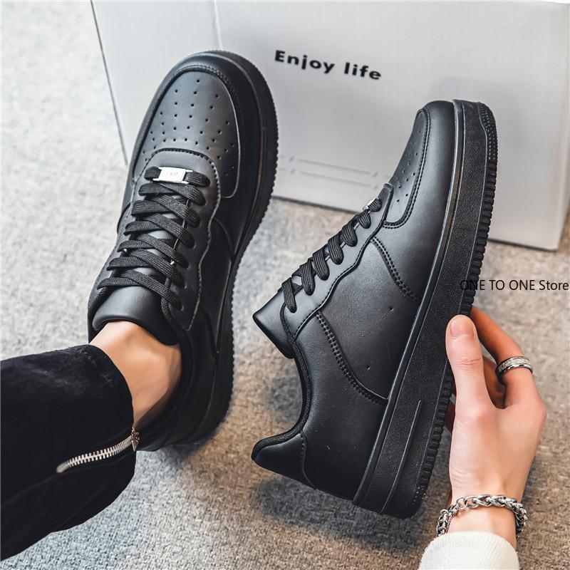 Männer Turnschuhe Casual Sport Schuhe für Männer Leichte PU Leder Atmungsaktive Schuh Herren Flache Weiße Tenis Schuhe Zapatillas Hombre