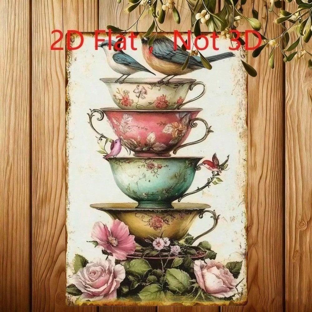 Vintage Metal Sign/Kitchen, Coffee, Bar, Cafe Wall Decor, Interior