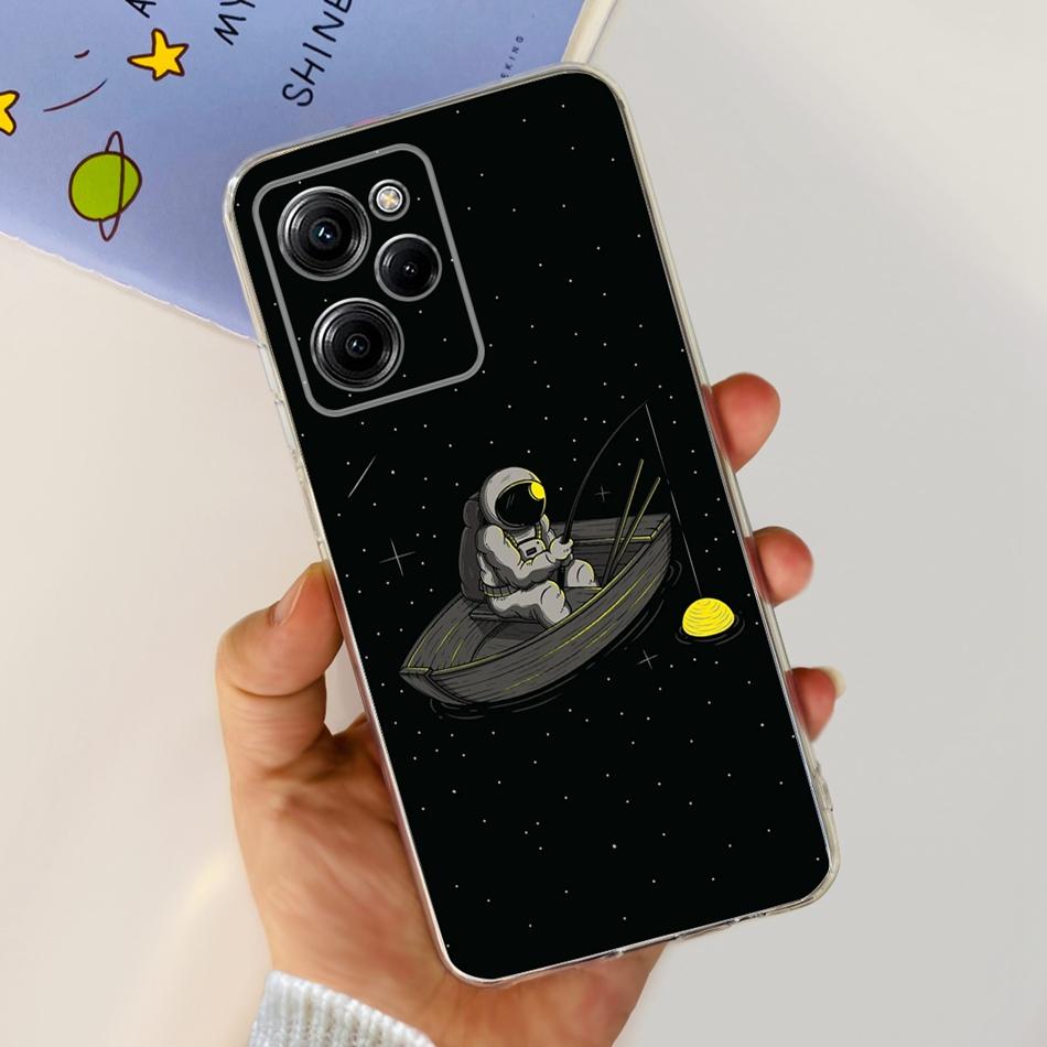 For Xiaomi Poco X5 Pro Case Poco X5 5G Elegant Printing Soft Silicone TPU Phone Back Cover For POCO X5Pro PocoX5