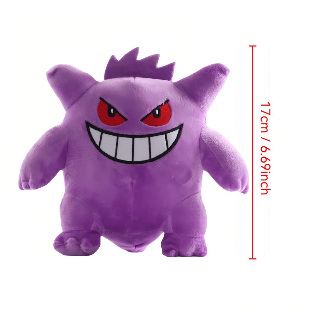 Anime Gengar Sweet Cartoon Plush Doll Haunter Gastly Ditto Lovely Anime Character Plushie Toy for Kids Celebration Gift