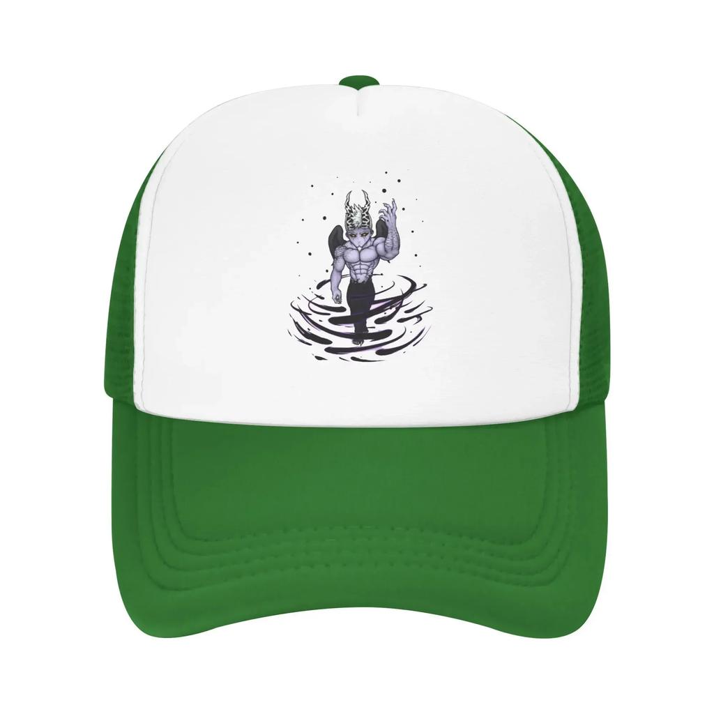 Gothic Street Punk Gray Demon Hendy Purple Pool Party Mesh Baseball Caps For Mens High-end Female Beach Bucket Hat Snapback Cap
