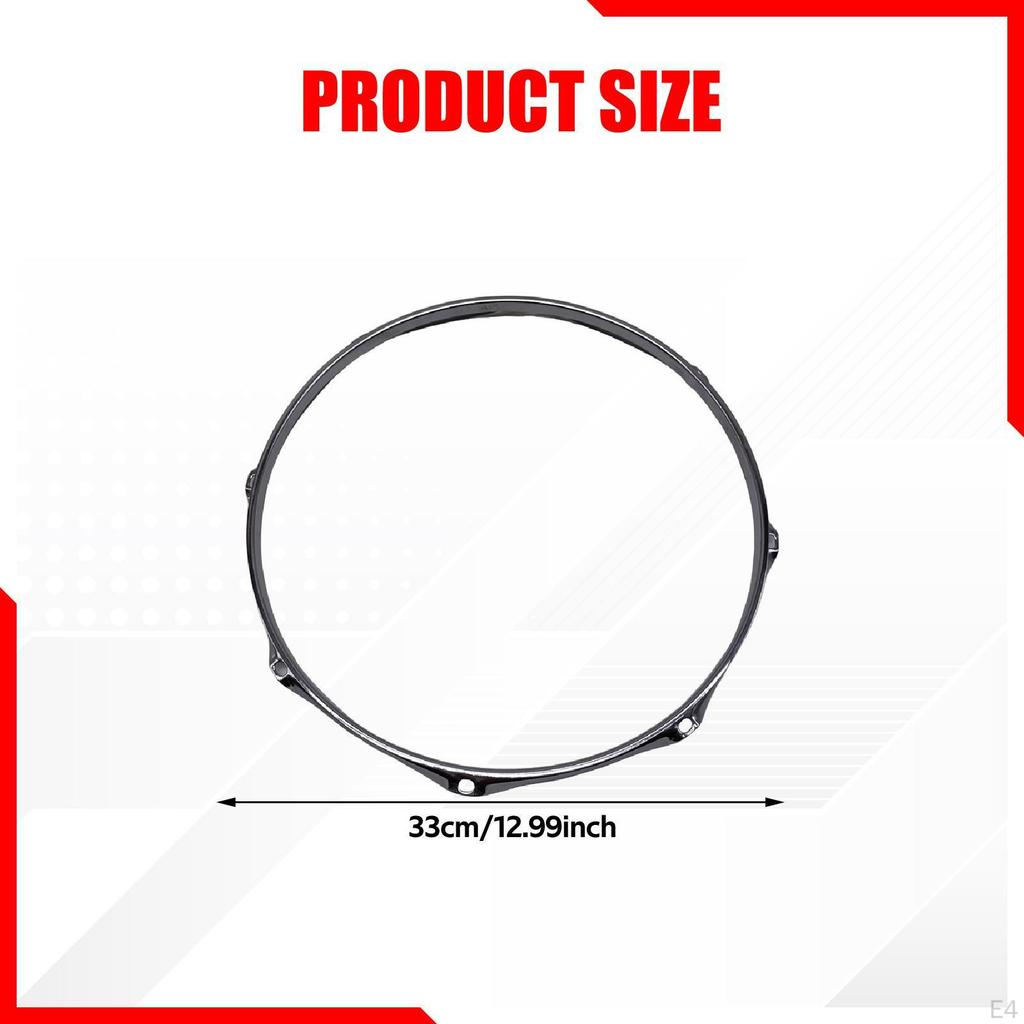 Drum Batter Hoop Decorative Rim Percussion Instrument Part for Practicing
