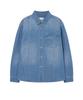 COVERNAT WOMAN Pocket Denim Shirt Blue