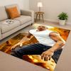 HD Fast F-Furious Vin Diesel Racing Car Living Room Non-Slip Area Rug Carpet for Bedroom Playroom Sofa,Easy Clean Home Doormat