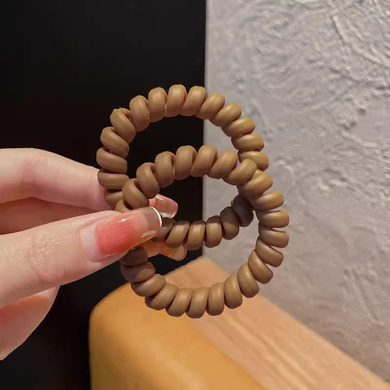 

Прочная матовая эластичная резинка для волос для женщин - Подходит для осени/зимы