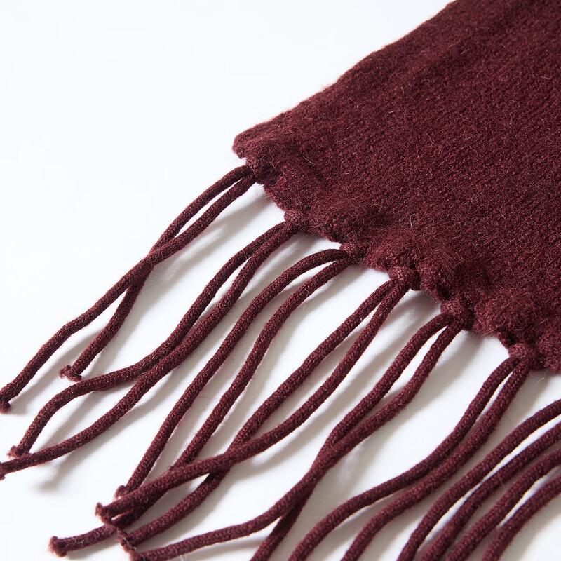 Wool-Blend Fringe Open-Front Cardigan