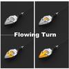 Universal 2Pcs Dual colors White Amber DRL Flowing Turn Signal Indicator Lights