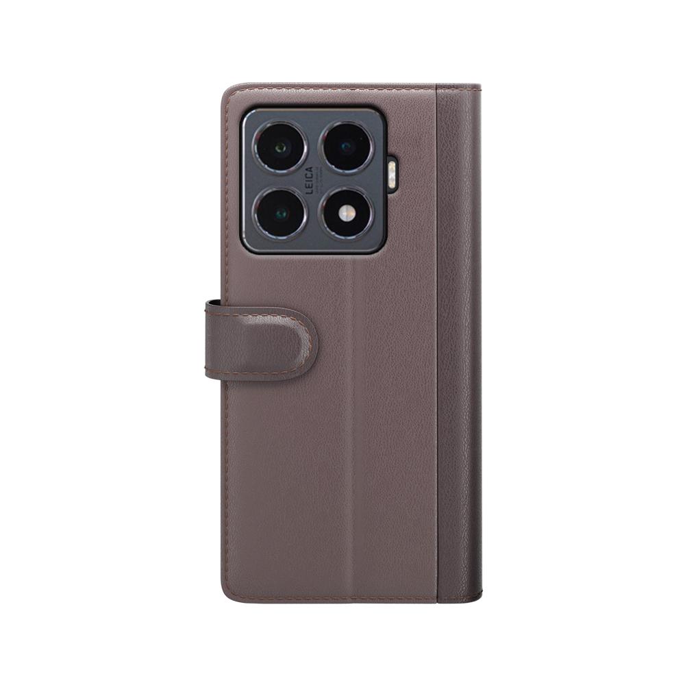 For Xiaomi 15T Pro Case Genuine Split Leather Phone Cover Wallet Card Slot