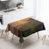 Sunset Evening Glow Scenery Table Cloth Wedding Party Restaurant Banquet Decor Stain Resistant Waterproof  Home