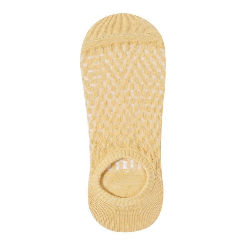 1 Pairs Boat Socks For Women Summer Thin Mesh Breathable Solid Color Socks Female Non-slip Invisible Shallow Crew Socks EMA
