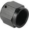 6AN Female Flare Cap Port Plug Block Off Fitting Nut Adapter Aluminum Black