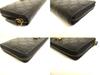 Authentic GUCCI Cat Guccissima Black Leather Round Zip Long Wallet #a926  Refurbished
