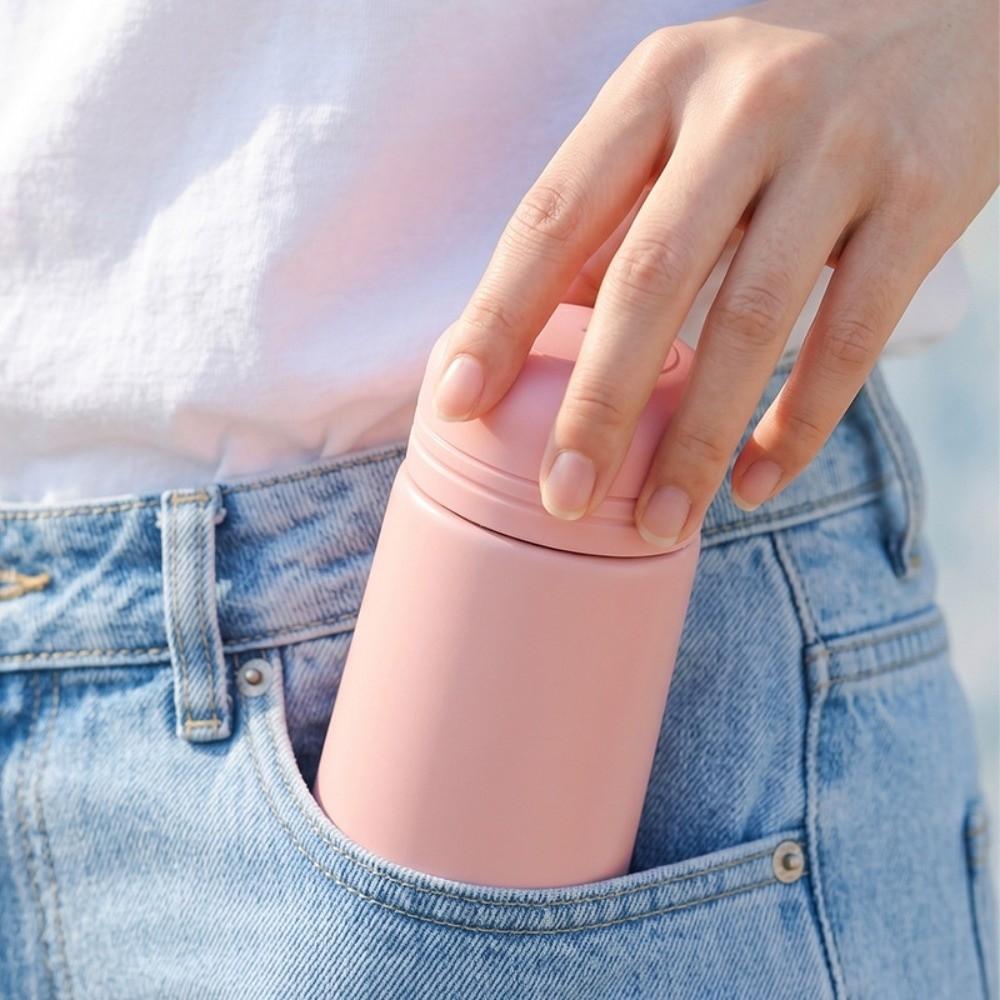 Lightweight Pocket Insulated Cup 304 Stainless Steel Vacuum Flask Cute Thermal Bottle  Camping