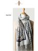 Reversible Cashmere Scarf/Shawl for Women: Thick, Warm, Multi-purpose for Autumn & Winter