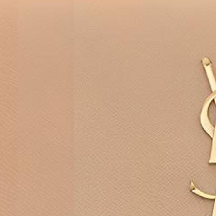 Yves Saint Laurent Ysl Kate Gold Logo Embossed Leather Waist Bag Women Waist Bag Dark-Beige 534395-BOW0J-2721