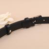 Belt Silver Buckle with Straight Jeans Women's Belt Women's Simple Design Belt