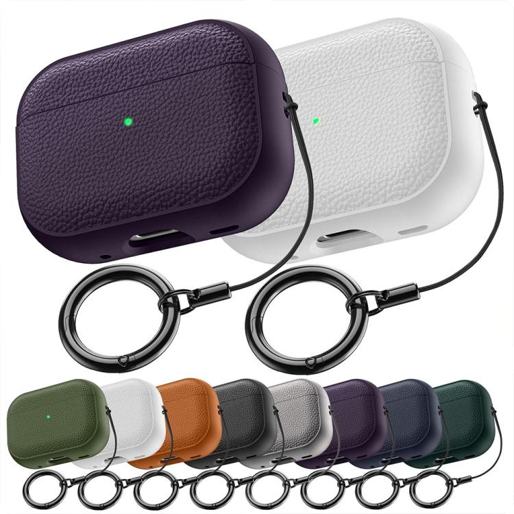 XDcase Lychee Texture TPU Earbuds Case with Buckle