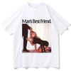 2026 Sabrina-Carpenter Álbum El Mejor Amigo Camiseta Harajuku Cuello Redondo Camisa Casual Regalo Oversi