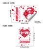 Heart Window Decals Window Clings Double-sided Visibility