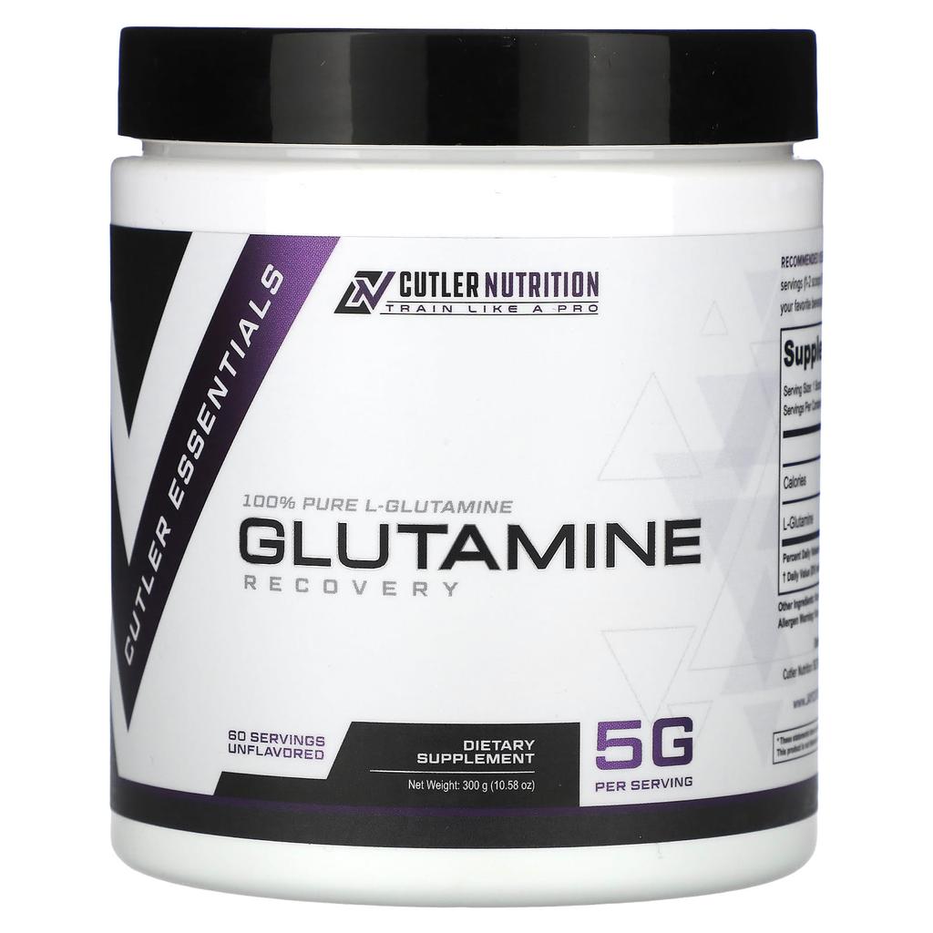 Cutler Nutrition Glutamine, Unflavored, 10.58 Oz (300 G)