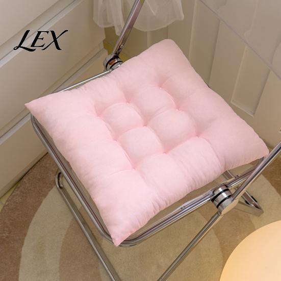 Car Seat Comfort Cushion Square Chair with Ties, Ultra Soft Office Cushion, 15.75"x15.75" Breathable Pad for Home Work All Seasons