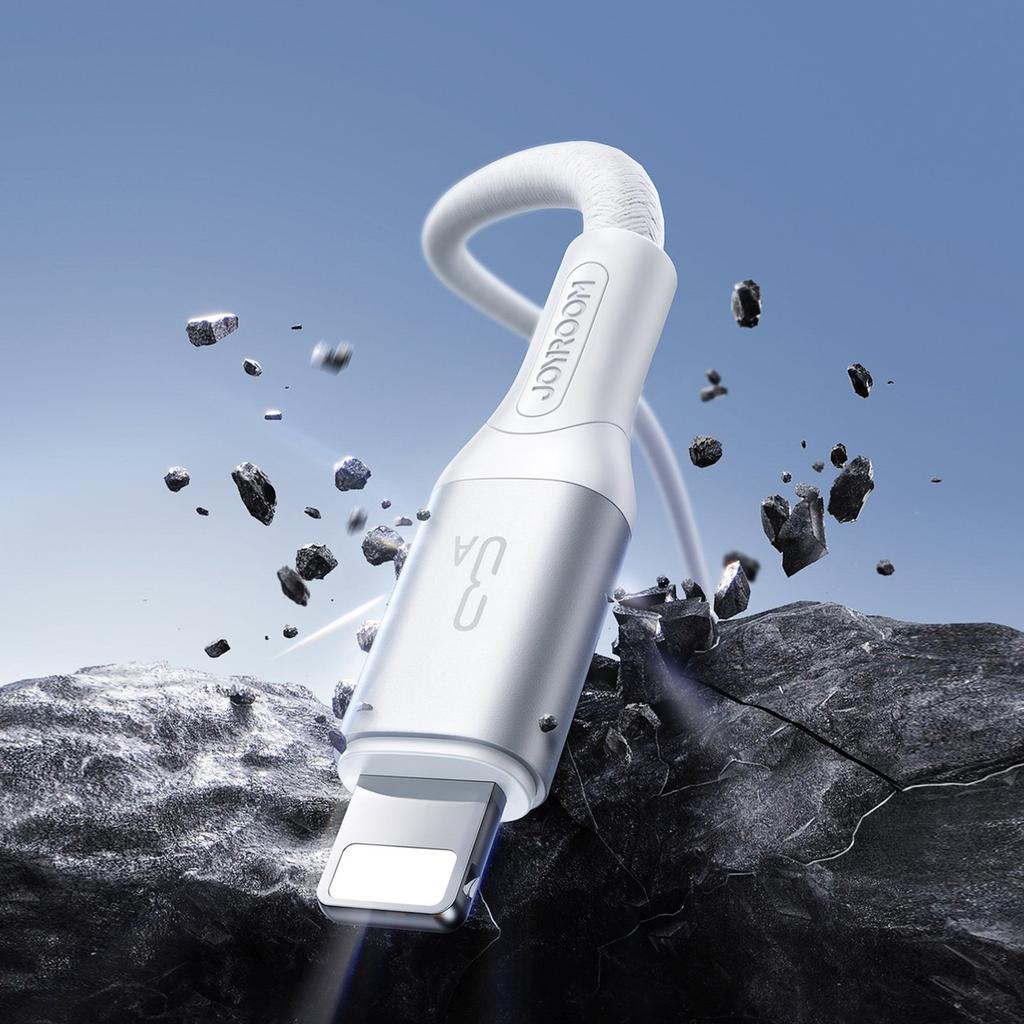 Kabel Przewód USB-A - iPhone Lightning 3A 2m - Biały