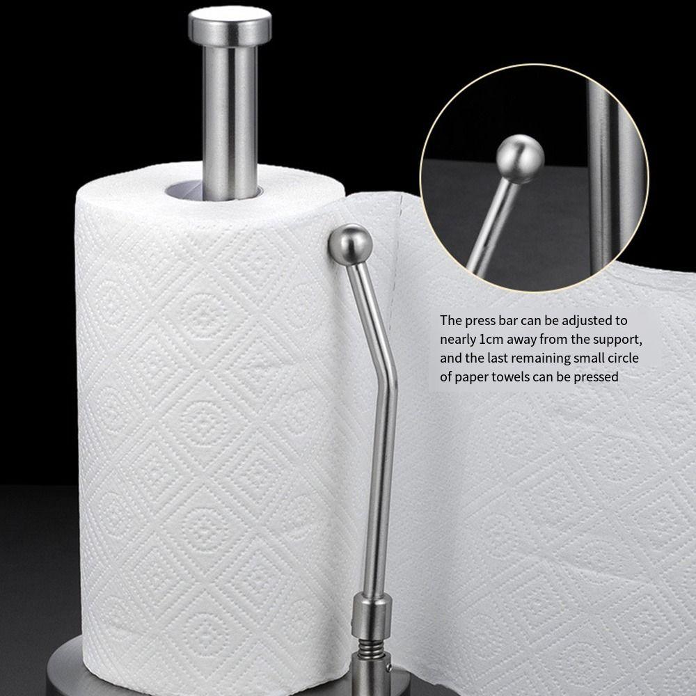 Stainless Steel Freshness Film Shelf Vertical Napkins Rack Premium Paper Roll Stand Home