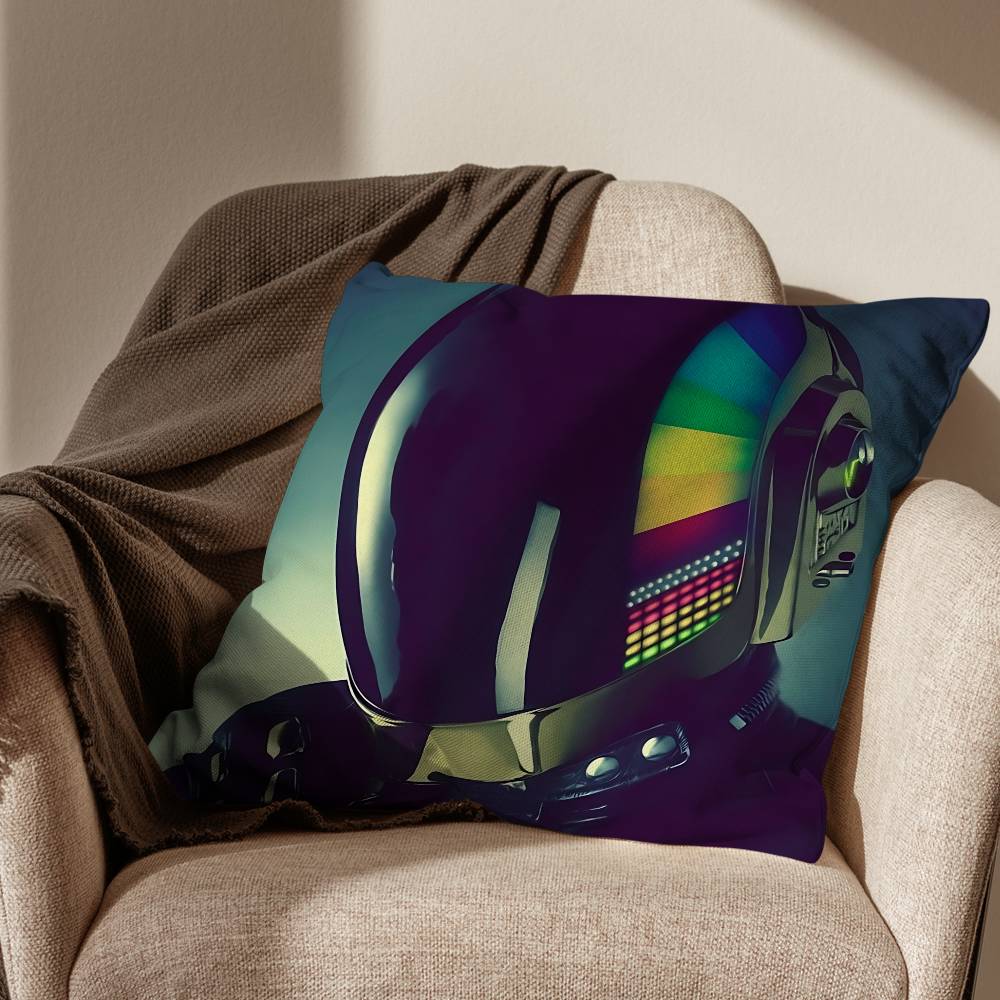 Band Cool Daft Punk Pillow Case Pillow Case Living Room Sofa Cushion Cover Suitable For Home Bedroom Room Decoration