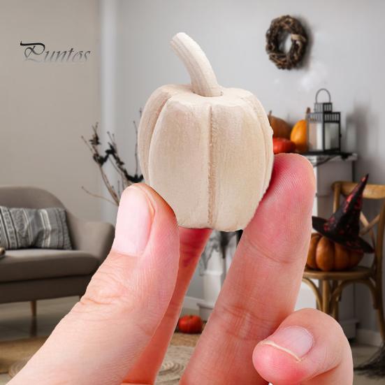 

2 шт./компл., украшение из тыквы на Хэллоуин, деревенское деревянное украшение из тыквы ручной работы, неокрашенные фигурки тыквы, поделки своими руками, деревенский праздничный орнамент 2pcs