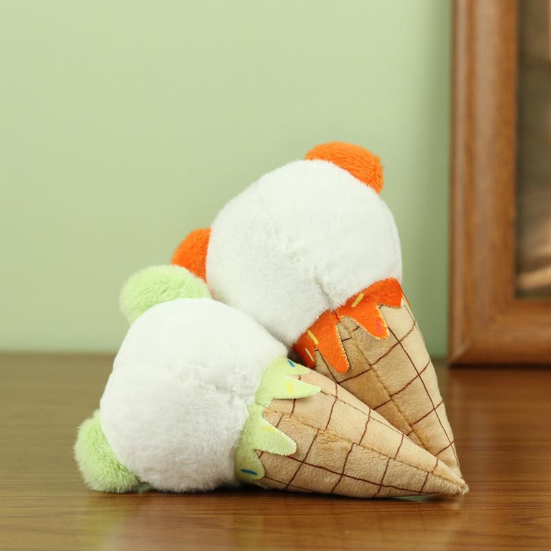 Adorable Panda Plush Toy Ice Cream Pendant Cute Children's Event Gift 15cm