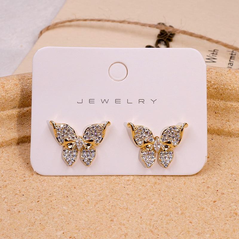 

Преувеличенные французские серьги-пусеты в виде бабочек 2024: Подвеска из S925 для женщин