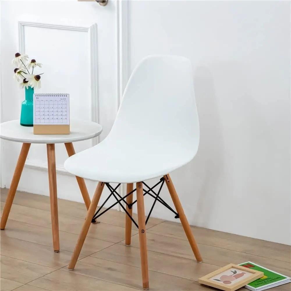 

Elastic Dining Chair Cover Short Back Velvet Stretch Jacquard Chair Cover Stretch Jacquard Soft Seat Chair Cover Dining Room белый