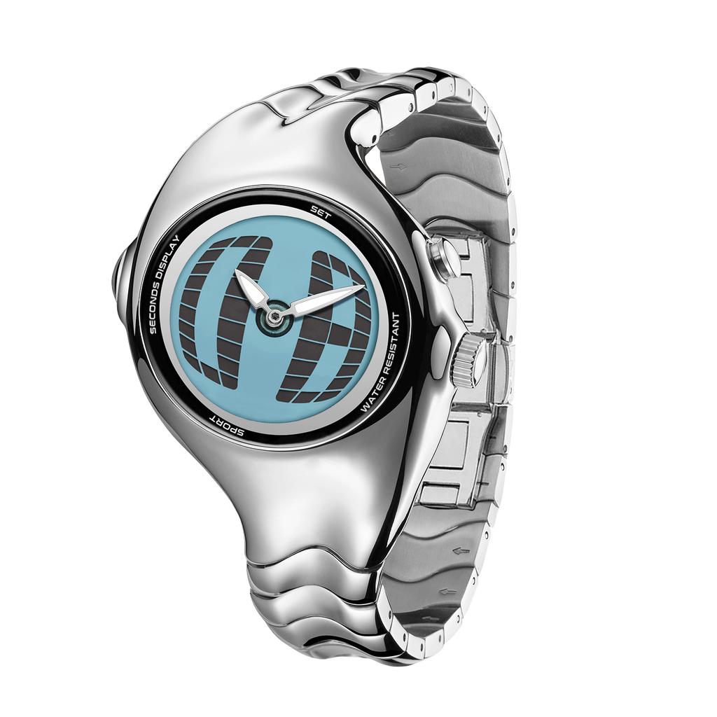 Y2K Creative Design Twisted Case Unique Digital Dial Quartz Watches Men's Shapes Watch Man Luminous Steel Watch Male AAA Clock