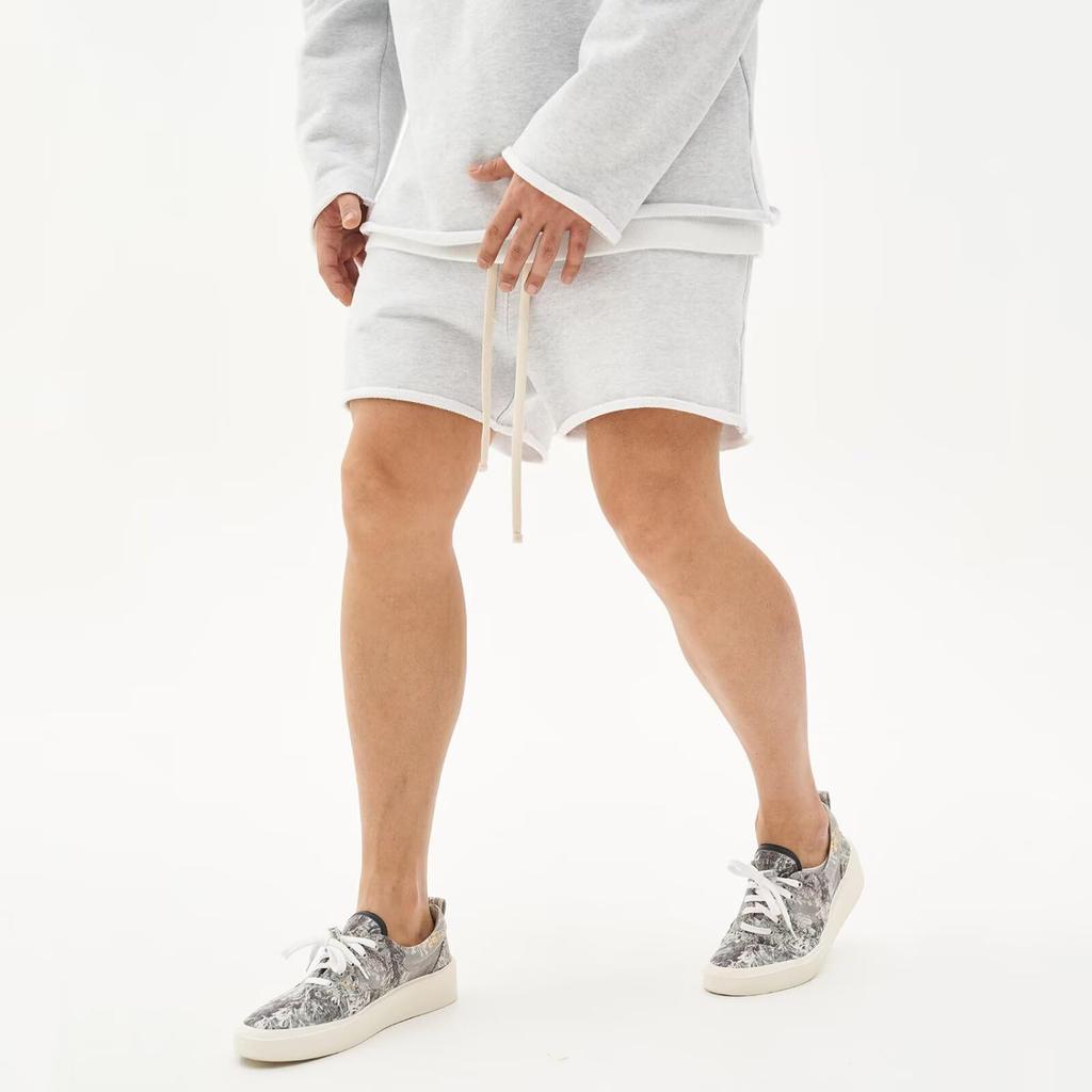 KULIXI Solid Pullover and Shorts Perfect for Gym Includes a Long Sleeve Sweatshirt and and a Crew Neck Stylish and Available in Plus Light Size Men's