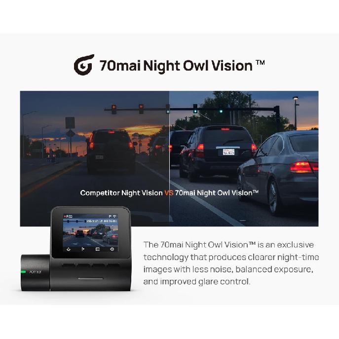 Global 70mai Dash Cam A200 Dual-channel Record 1080P HDR 2'' IPS Screen 24H Parking Monitor 70mai Car DVR A200 WIFI APP 130° FOV