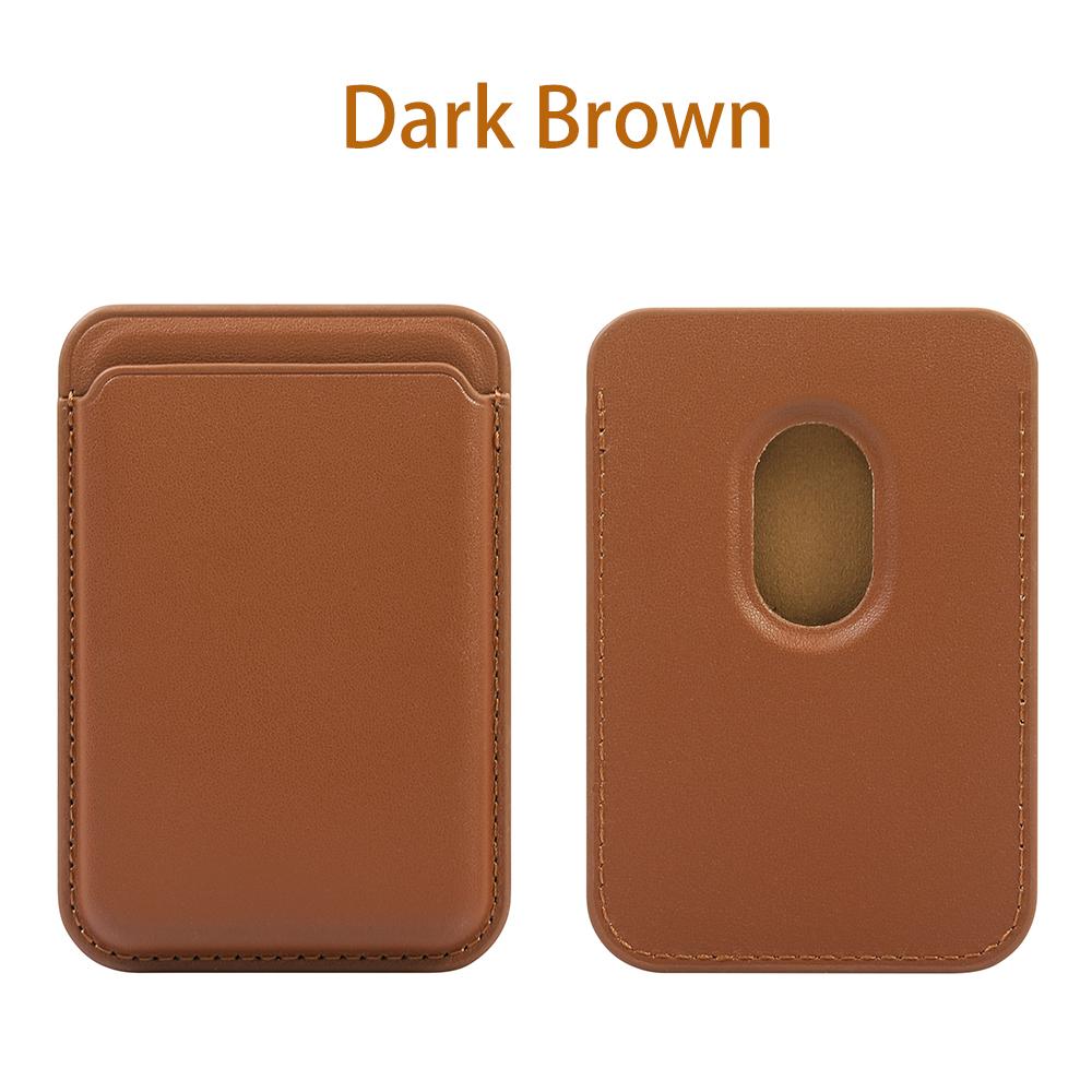 Carteira Magnética Universal de Couro MagSafe Porta-Cartões Bolso para Cartões com Fixação Forte para Iphone Samsung Xiaomi OPPO Motorola Google