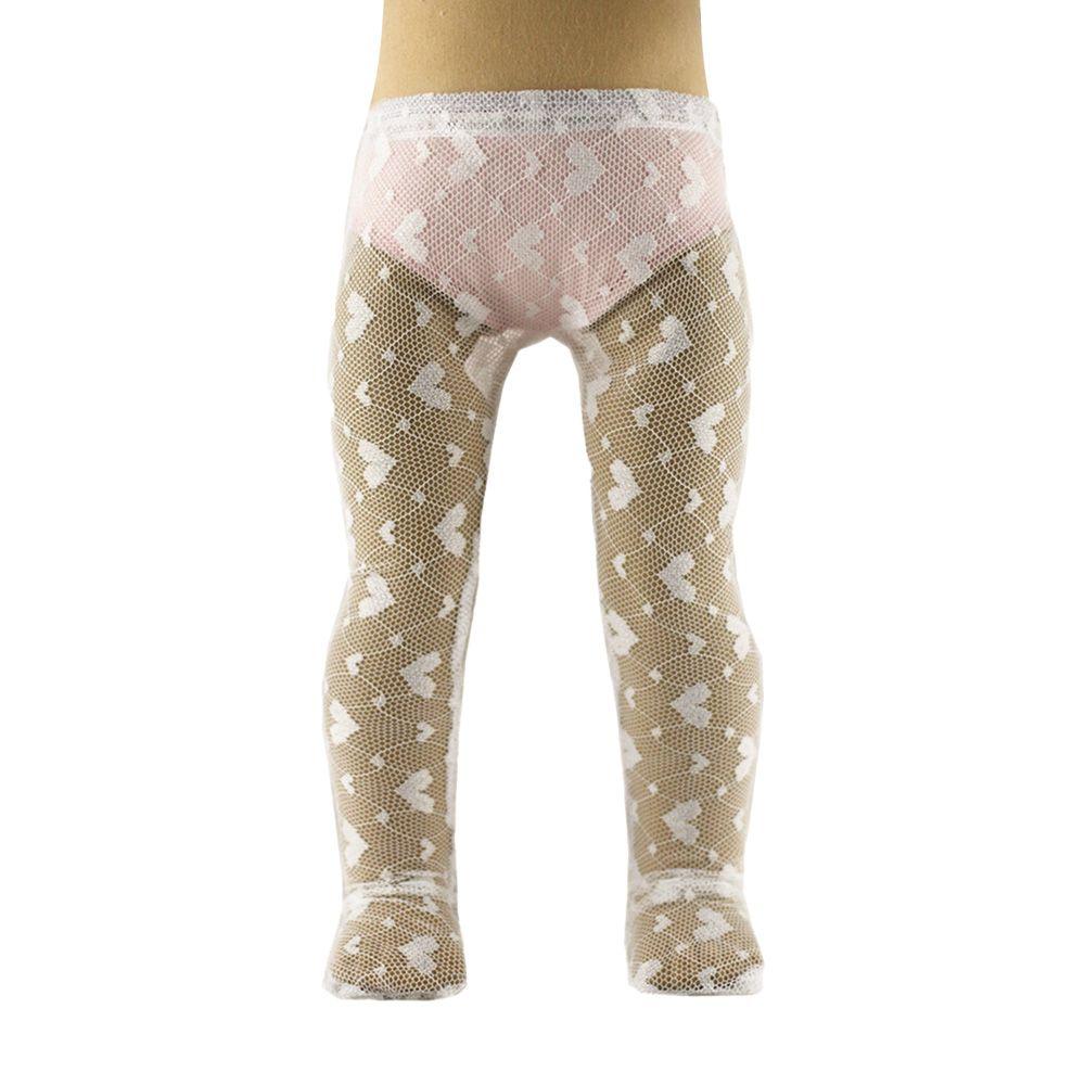 Dress Game Birthday Present Heart Lace Tights Doll Pantyhose Mini Stripes Leggings Toy Clothes