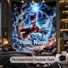 Personalized Wall Tapestry,Dragon Ball Custom Printed Name, Fabric Wall Art For Indoor Room Backdrop