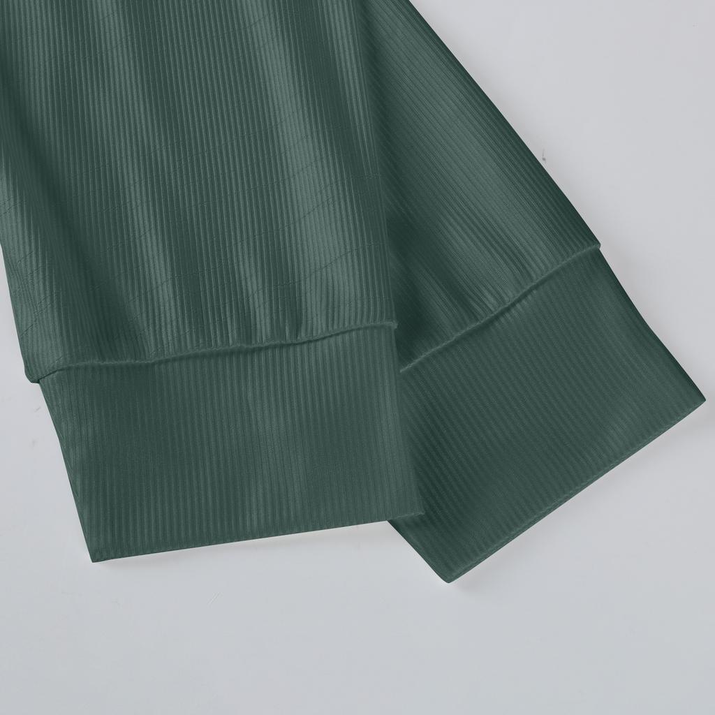 Men's Casual Style Solid Color Loose  Shirt Long-sleeved Top