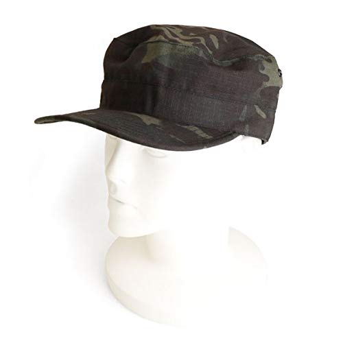 SHENKEL Military Patrol Cap, Multicam Black, Airsoft/Airsoft Game Hat, hat-002mcb