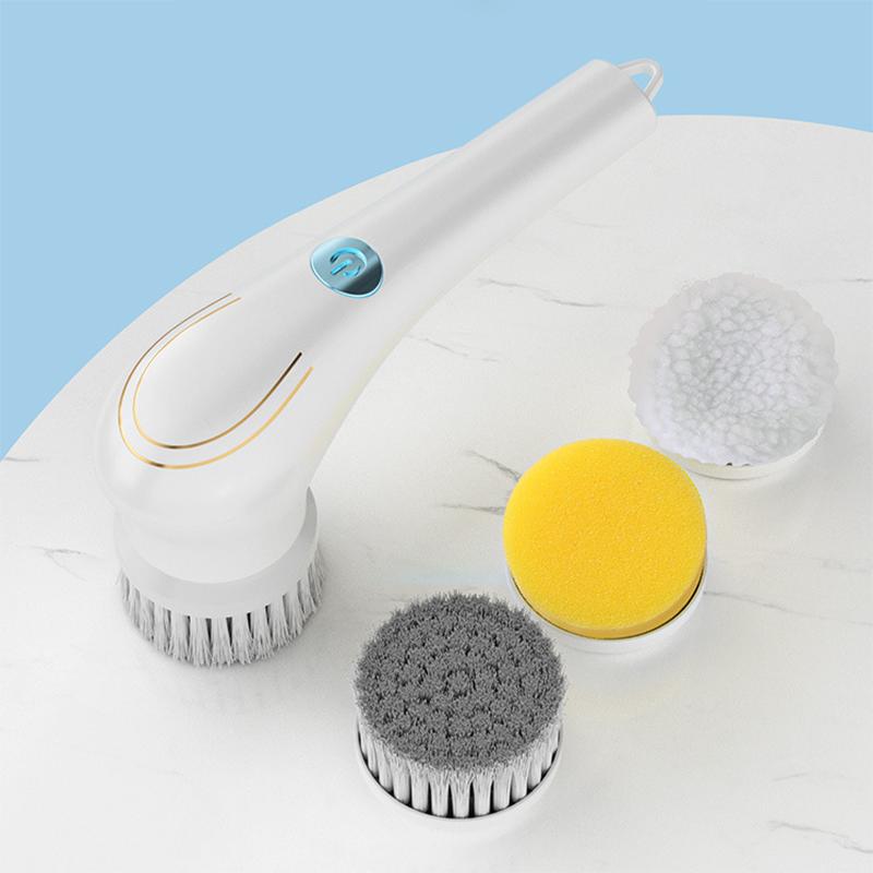 5In1 Electric Cleaning Brush Scrubber Multifunctional Brush for Bathroom Kitchen Home Cleaning Tools Wash Shoes USB Charging