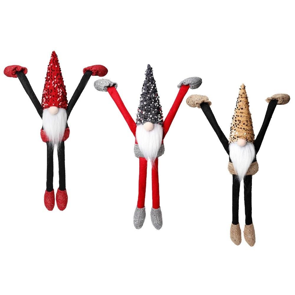 Trendy 50CM Long-handed Faceless Hanging Bead Design Christmas Pendant Cute Fireplace Ornaments Christmas Decor