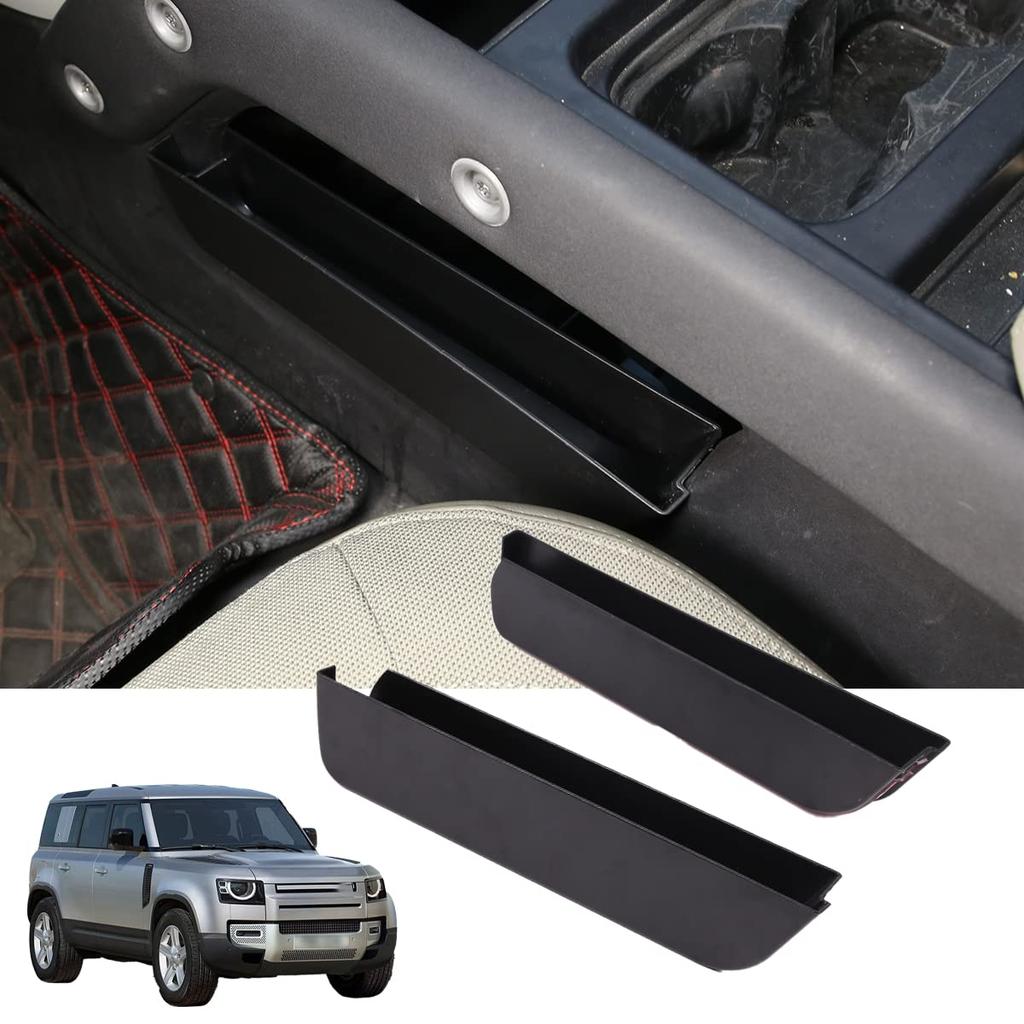 Console Storage Box for Land Rover Defender Car Center Console Exterior Console Storage Box for Small Interior Easy ABS Set of 2 (2020-2024), Tray,
