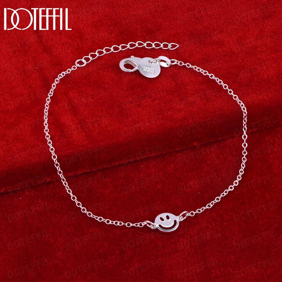 925 Sterling Silver Fashion Gift Round Bracelet Wedding Jewelry
